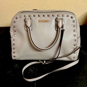 Michael Kors, Grey Studded, Medium, Crossbody Purse